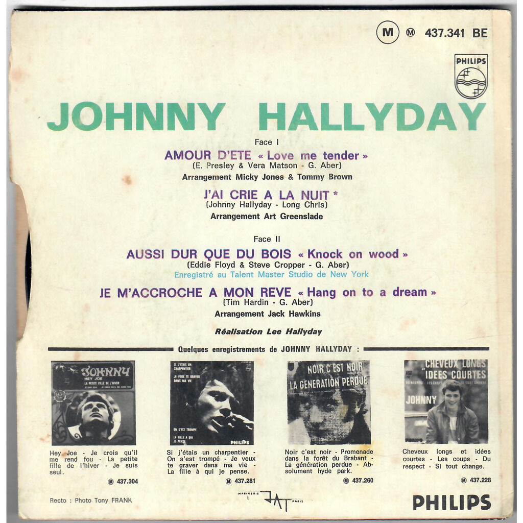  Johnny Hallyday  -  amour d'été 