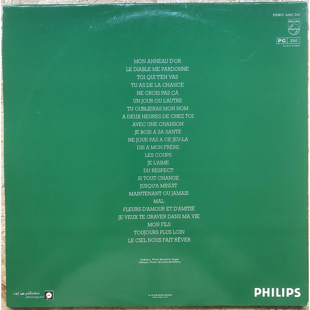  Johnny Hallyday  -  'les coups' super selection 