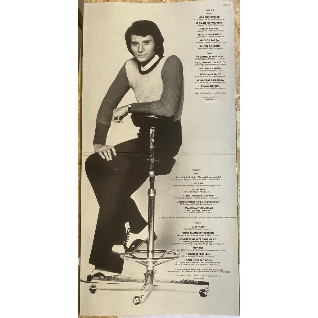  Johnny Hallyday  -  'les coups' super selection 