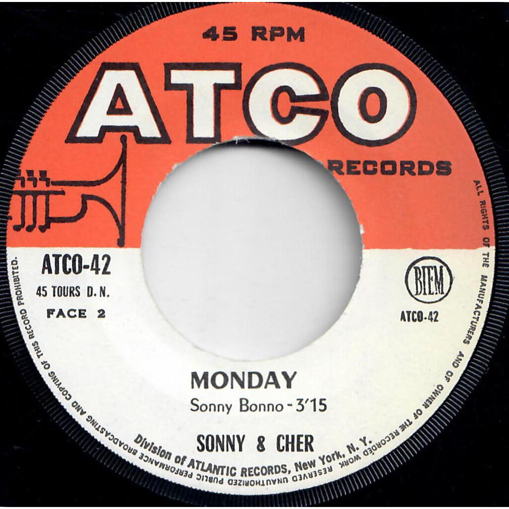  Sonny & Cher  -  the beat goes on / monday 