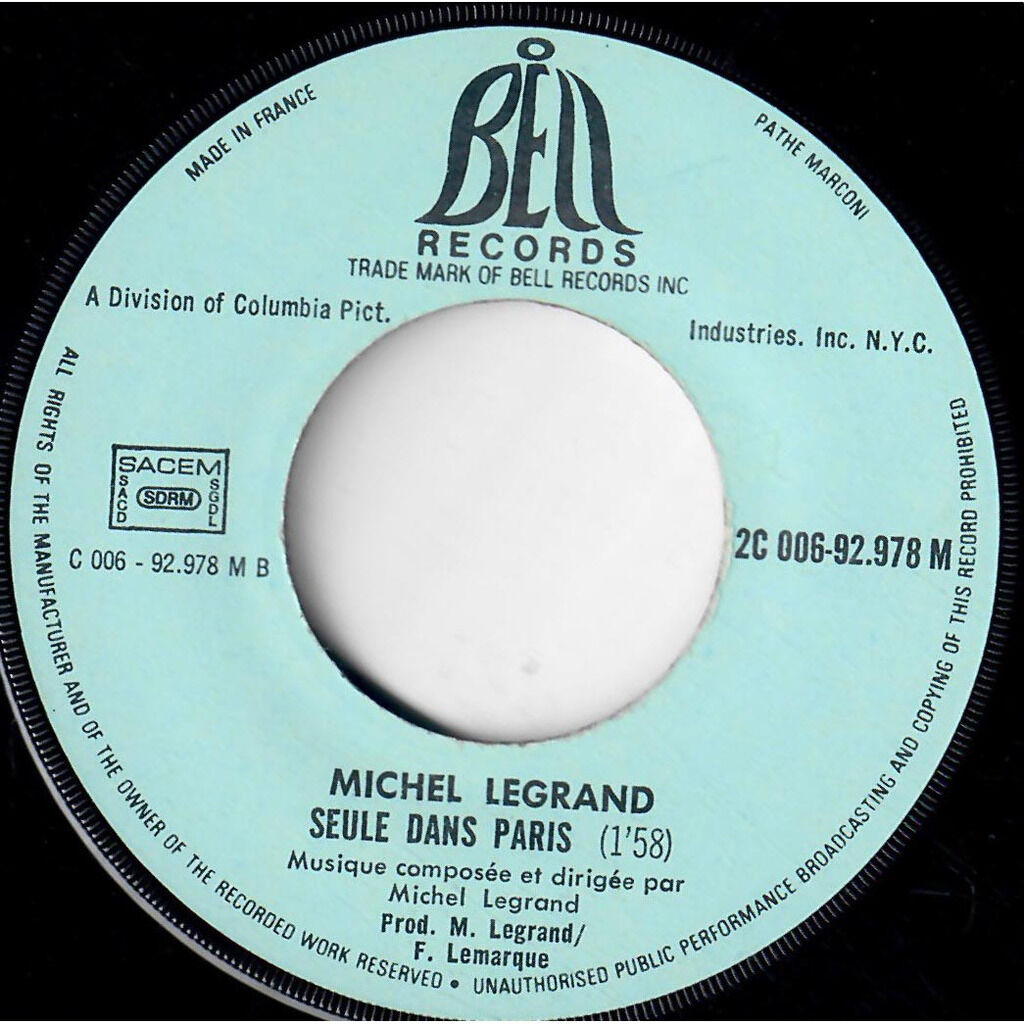  Michel Legrand  -  un peu de soleil dans l'eau froide 