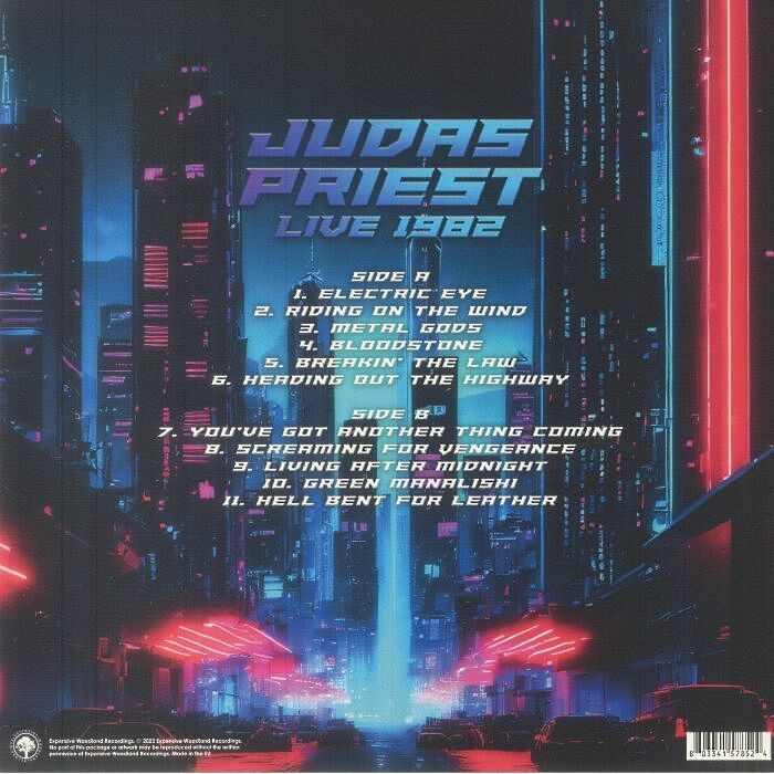  Judas Priest  -  live 1982 -clear vinyl 