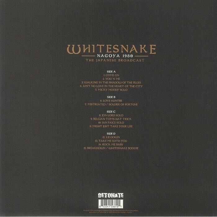  Whitesnake  -  nagoya 1980 the japanese broadcast -white vinyl 