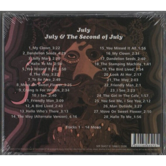 July the second of july de july cd chez ald33 ref 128076459