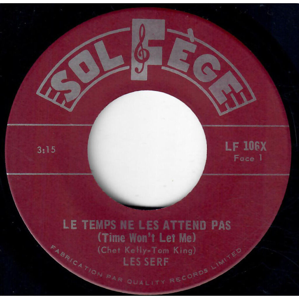  Les Serf  -  le temps ne les attend pas / madamoiselle yé-yé 