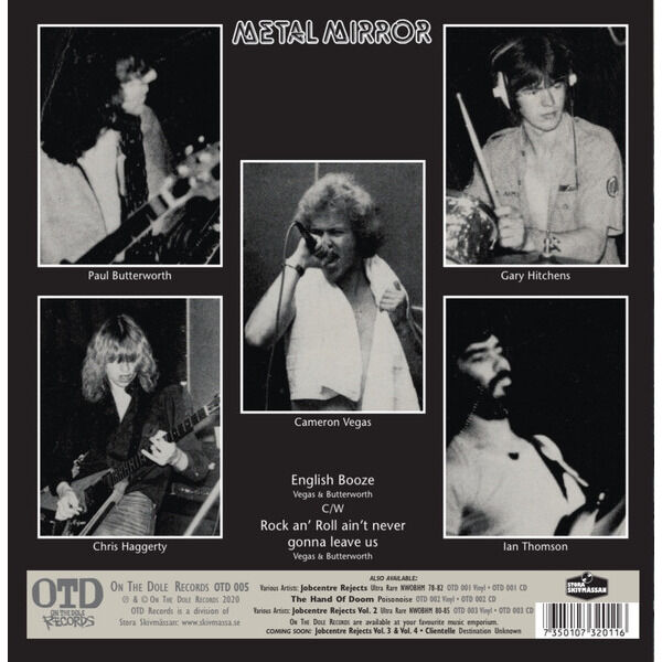  Metal Mirror  -  english booze b/w rock an' roll ain't never gonna leave us 