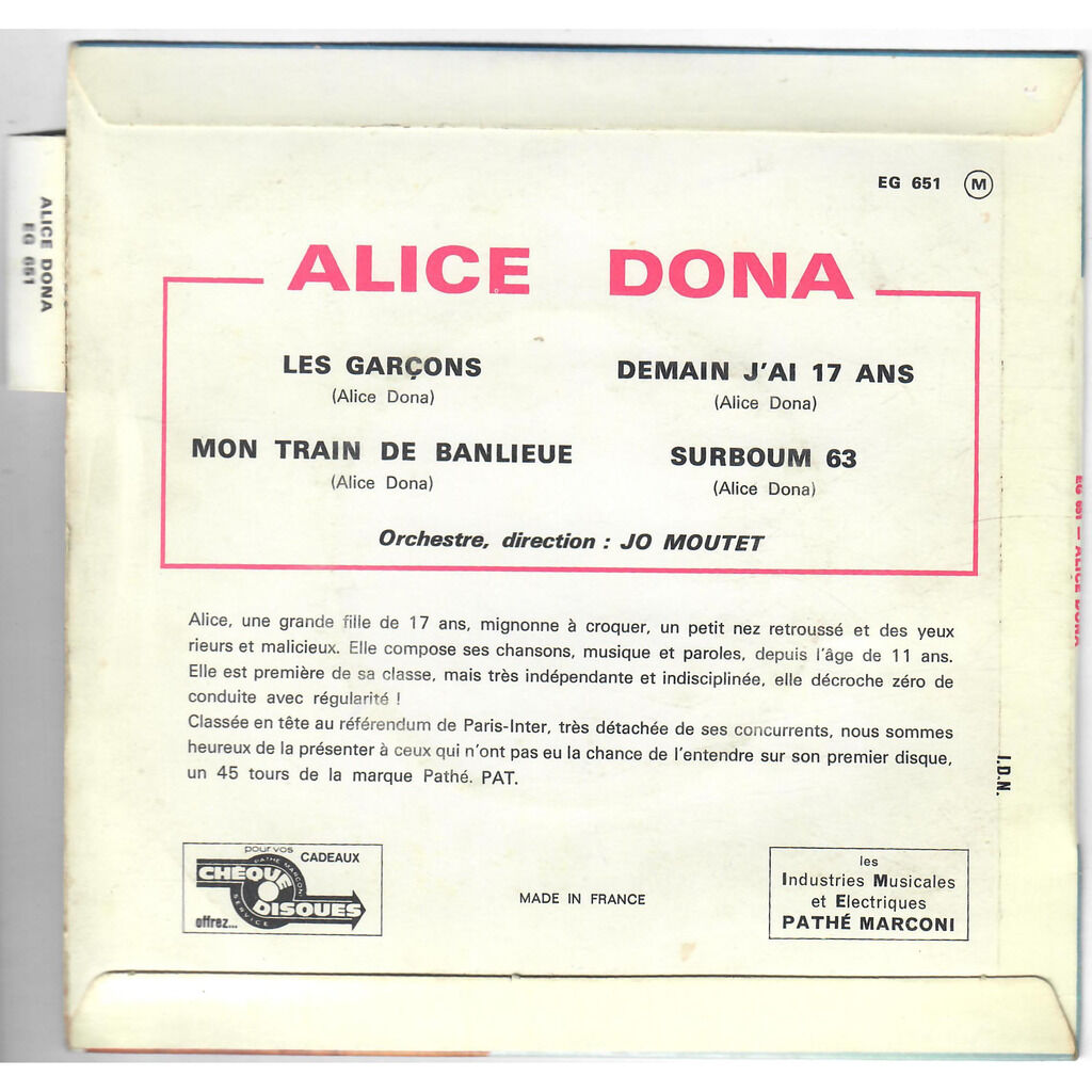  Alice Dona  -  les garçons 