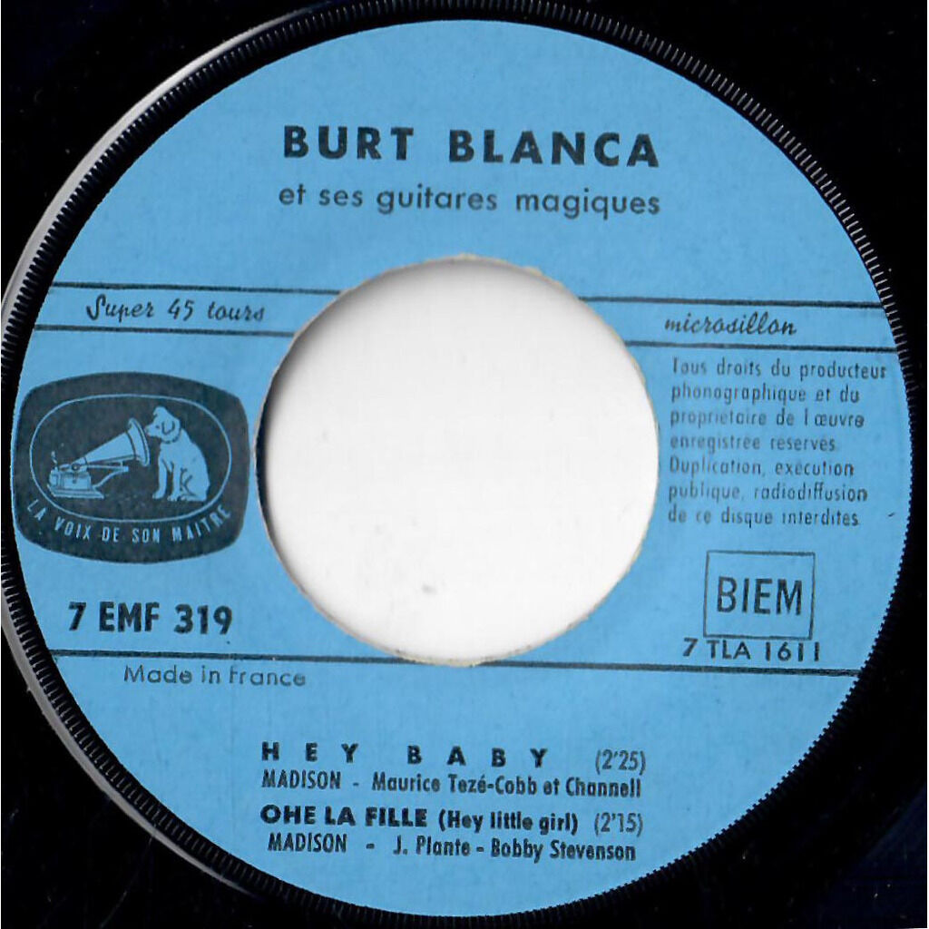  Burt Blanca Et Ses Guitares Magiques  -  twist twist señora 