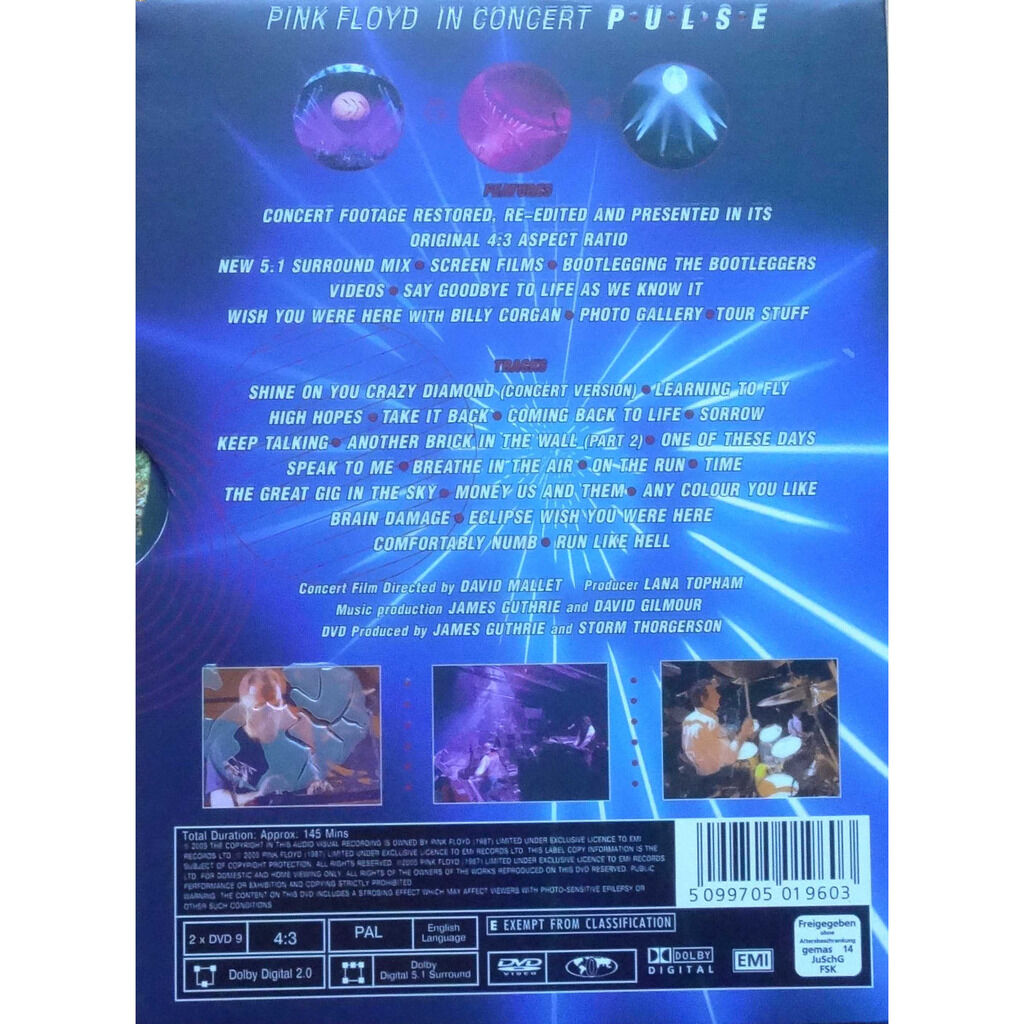  PINK FLOYD  -  in concert pulse 