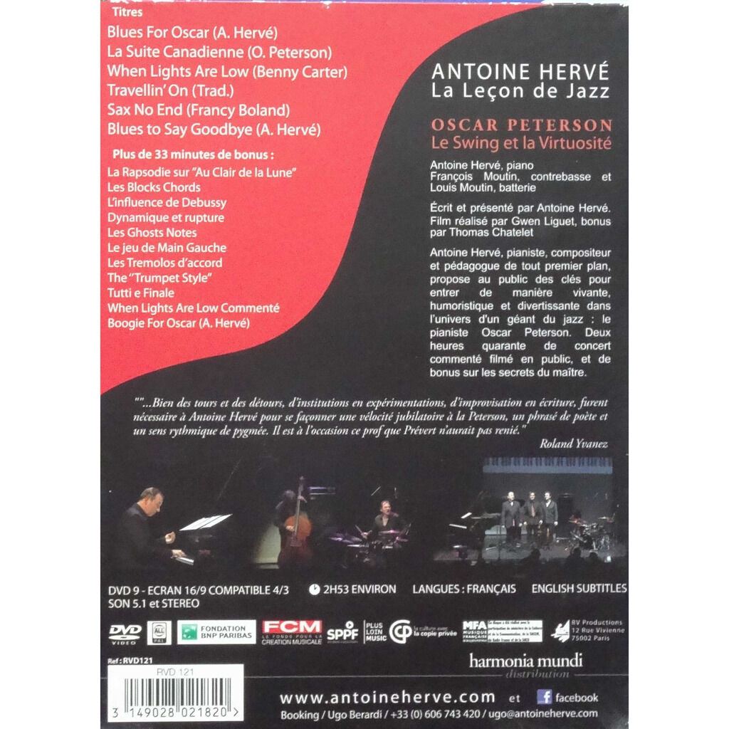  OSCAR PETERSON  -  antoine hervé, la leçon de jazz 