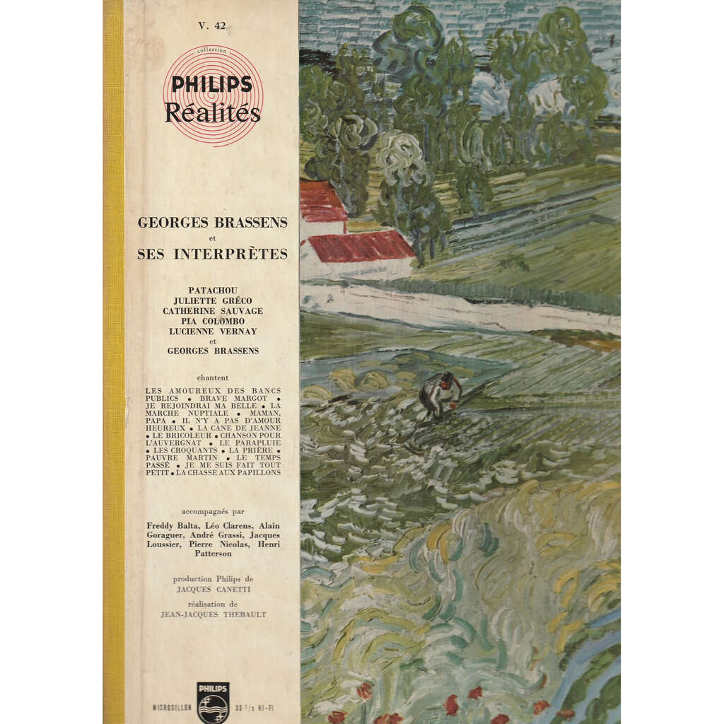  georges brassens patachou juliette greco catherine sauvage  -  philips realites 