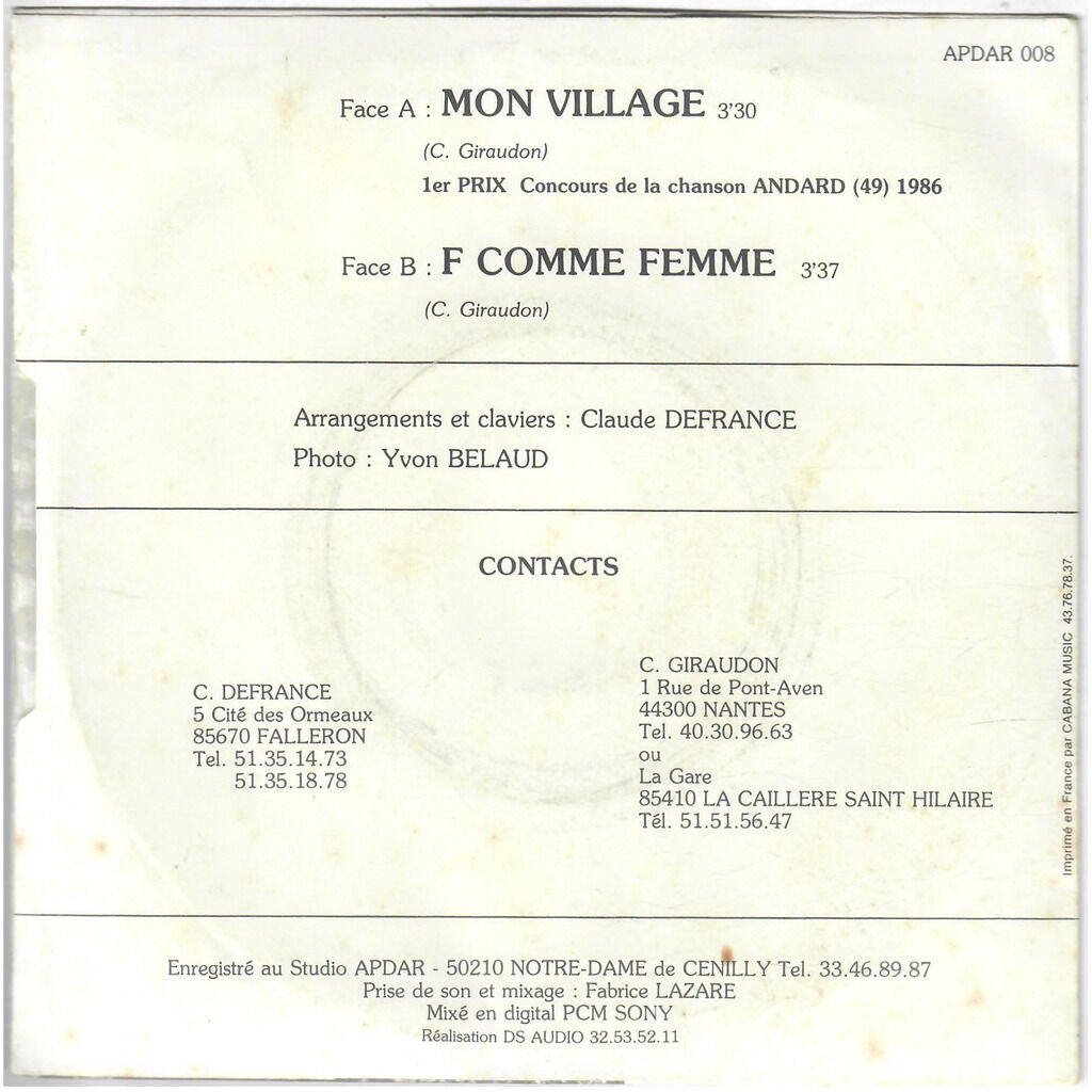  Christine Helya  -  mon village / f comme femme 