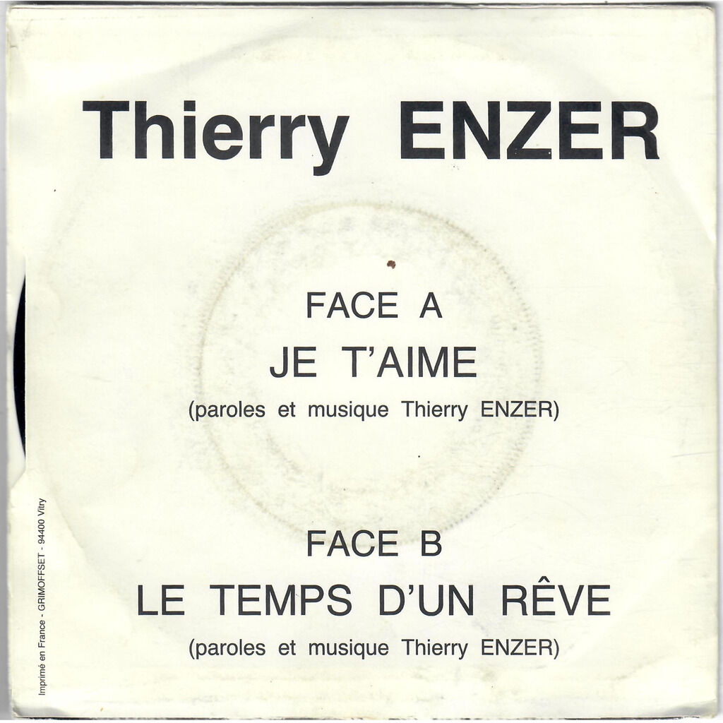  Thierry Enzer  -  je t'aime 