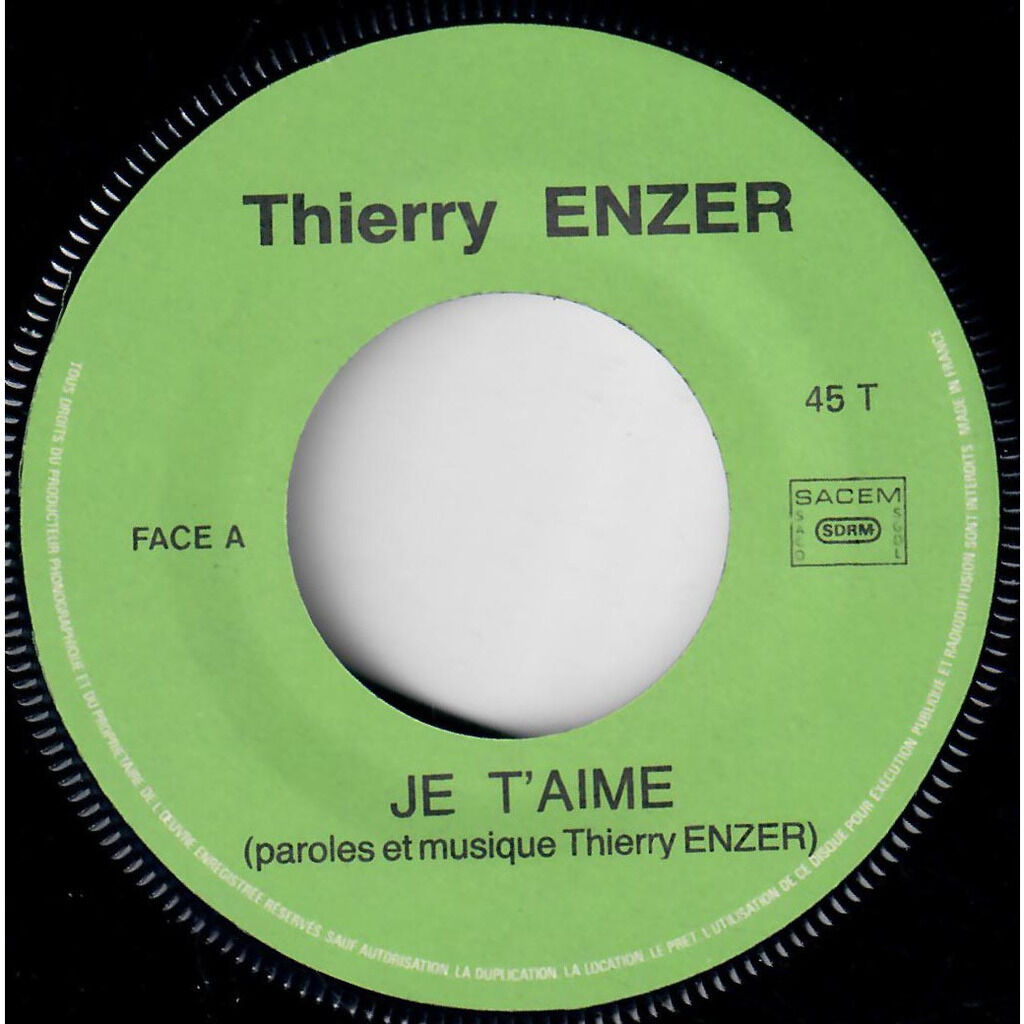 Thierry Enzer  -  je t'aime 