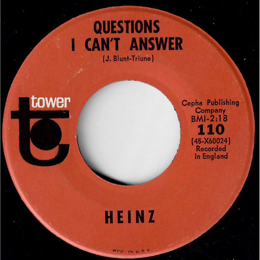  Heinz  -  questions i can't answer / the beating of my heart 