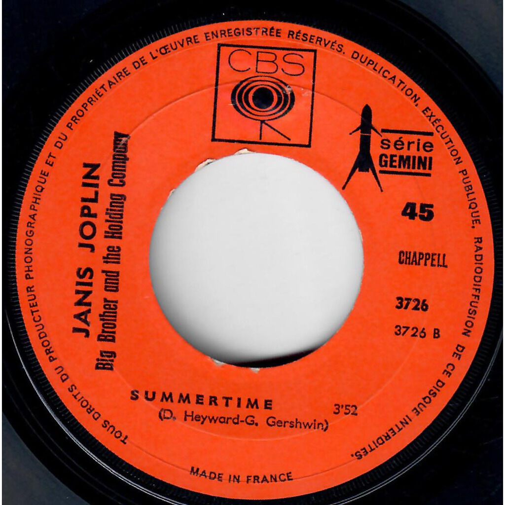  Janis Joplin  -  piece of my heart / summertime 