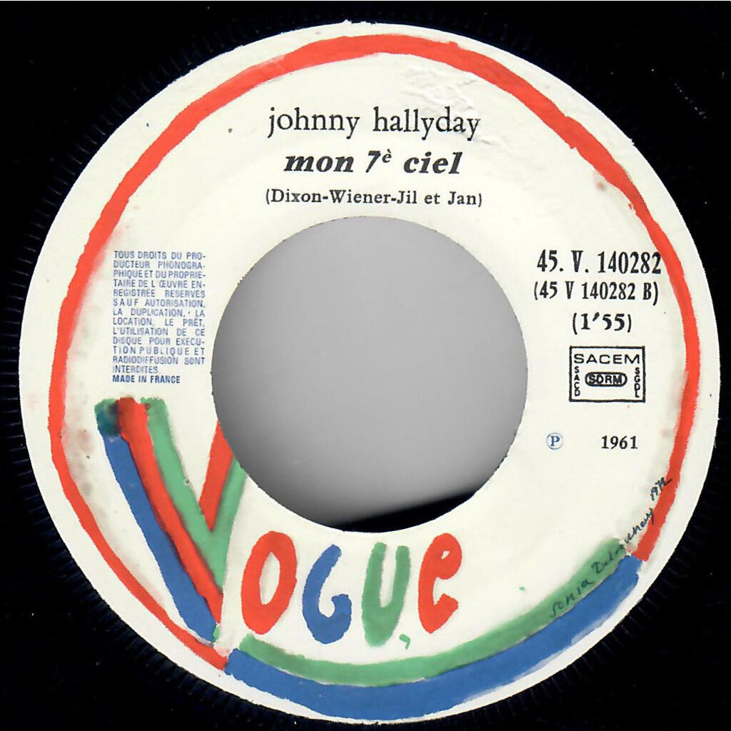  Johnny Hallyday  -  nous les gars nous les filles / mon 7ème ciel 