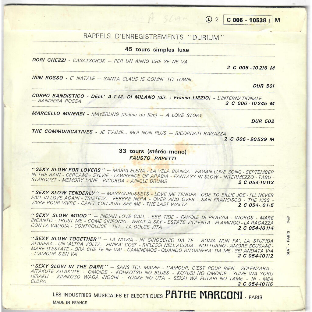  Rocky Roberts  -  if he could (bande sonore originale du film 'tom dollar') 