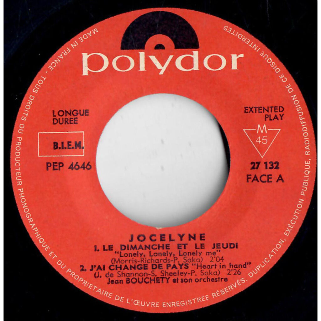  Jocelyne  -  le dimanche et le jeudi 