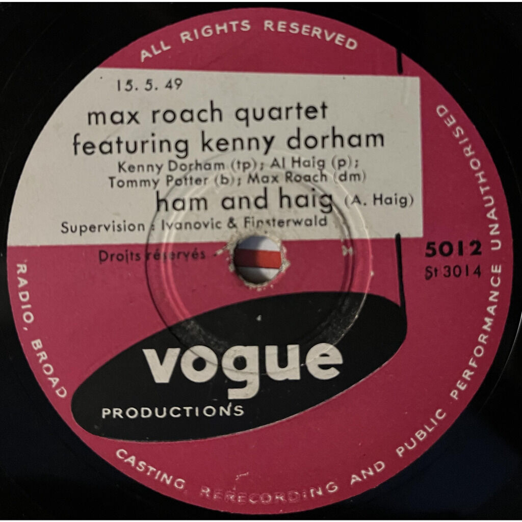  Max Roach Quintet / Max Roach Quartet Featuring Ke  -  maximum / ham and haig 
