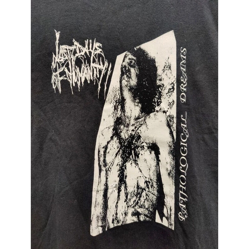  last days of humanity  -  pathological dreams official (l size) t-shirt vintage 1999 