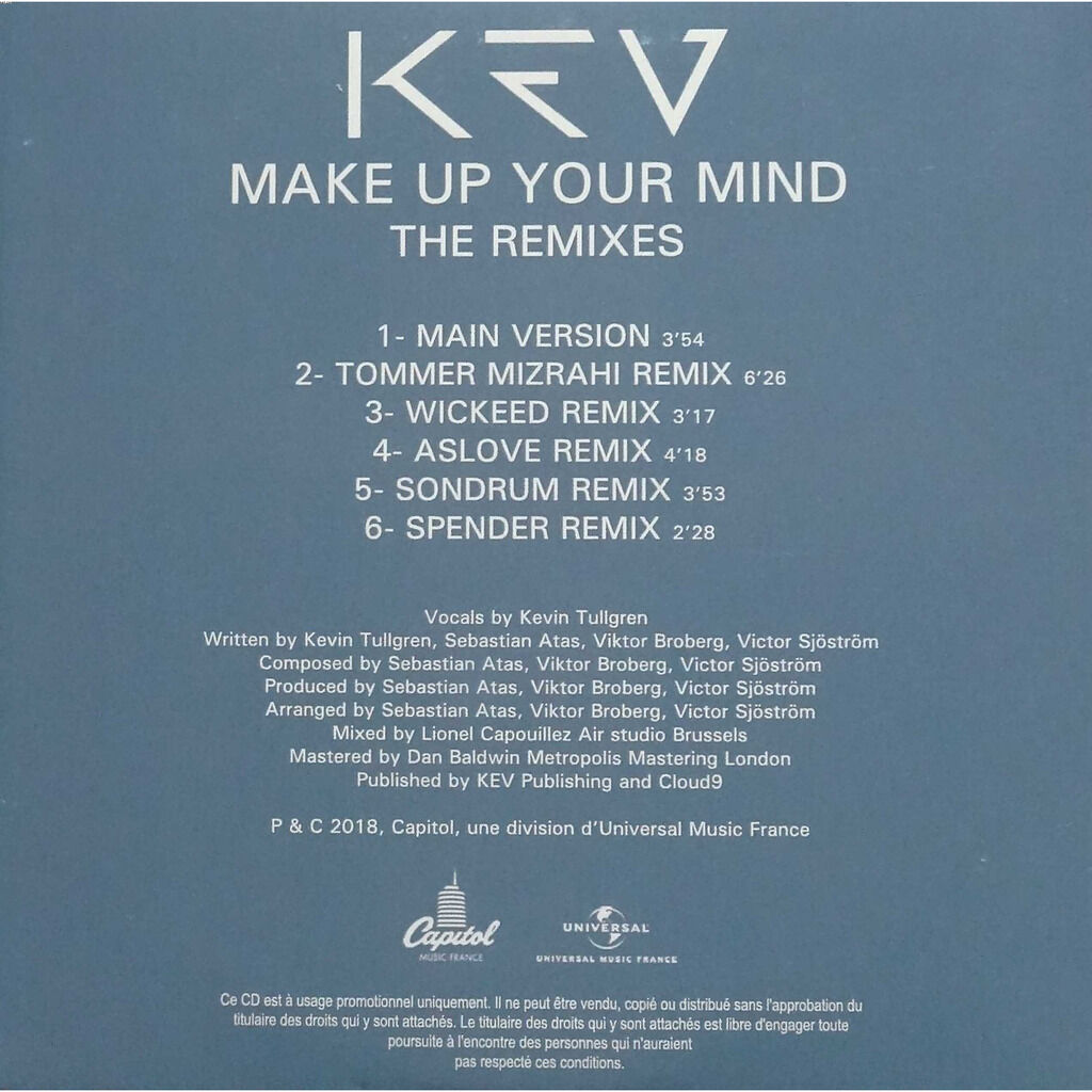  KEV (65)  -  make up your mind - the remixes 