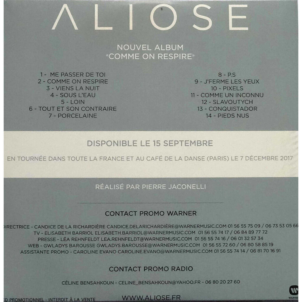  ALIOSE  -  comme on respire 