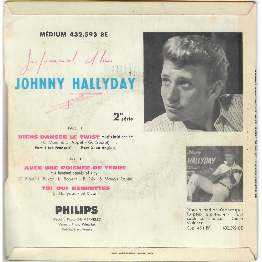  Johnny Hallyday  -  viens danser le twist 