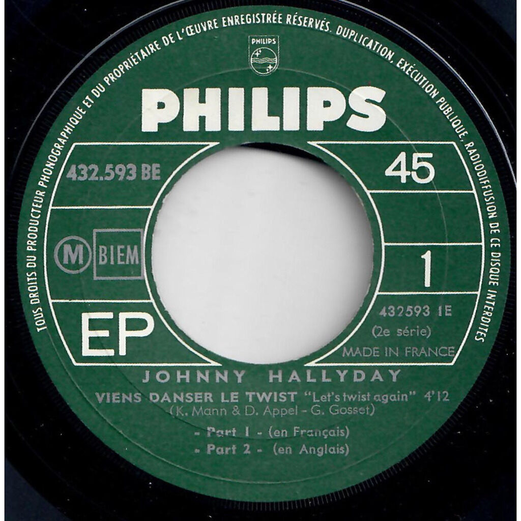  Johnny Hallyday  -  viens danser le twist 