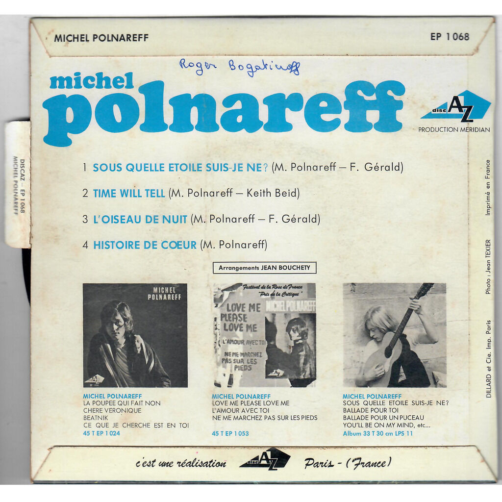  Michel Polnareff  -  sous quelle etoile suis-je né? 