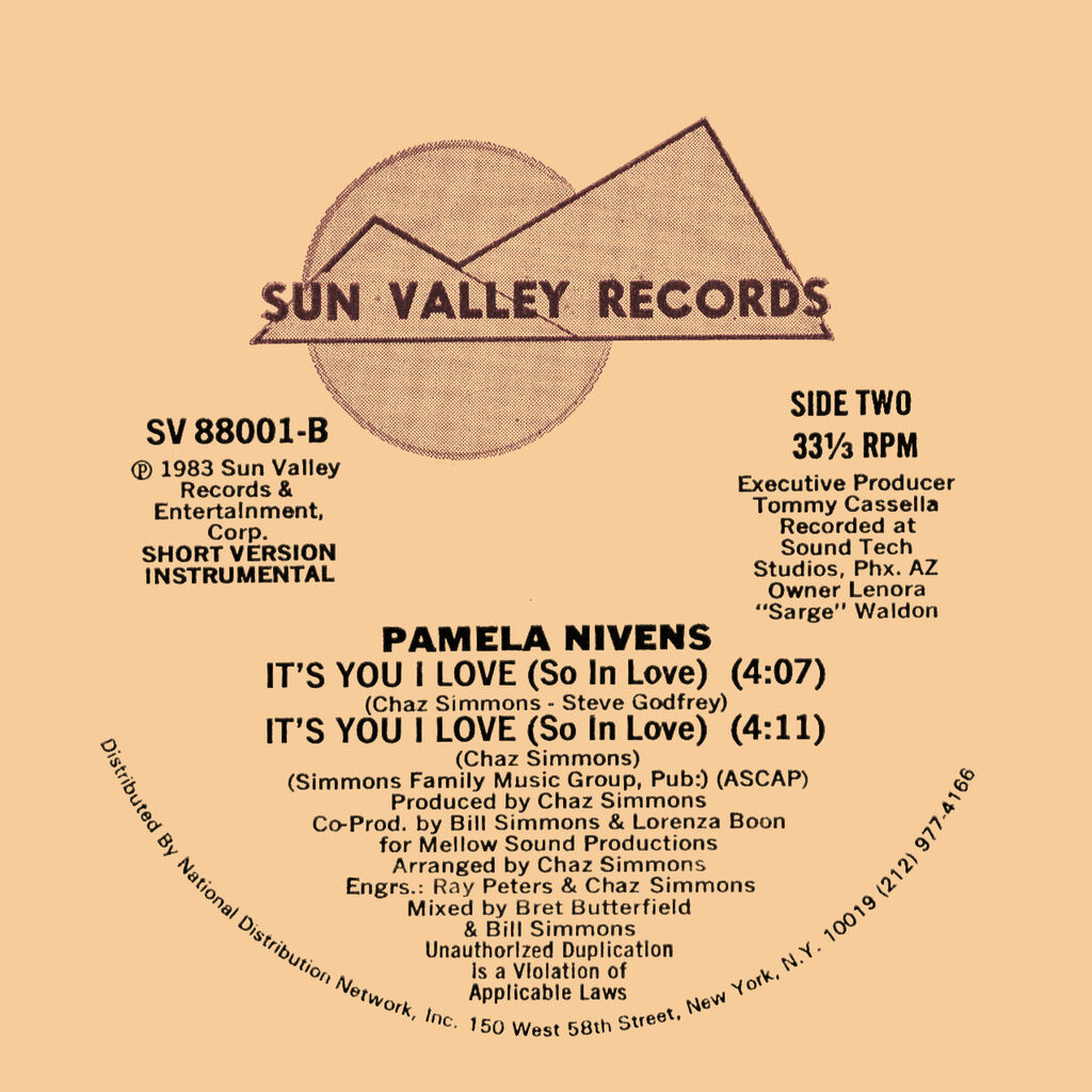  PAMELA NIVENS  -  it's you i love ( black vinyl version ) 