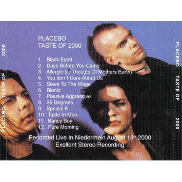  PLACEBO  -  taste of 2000 