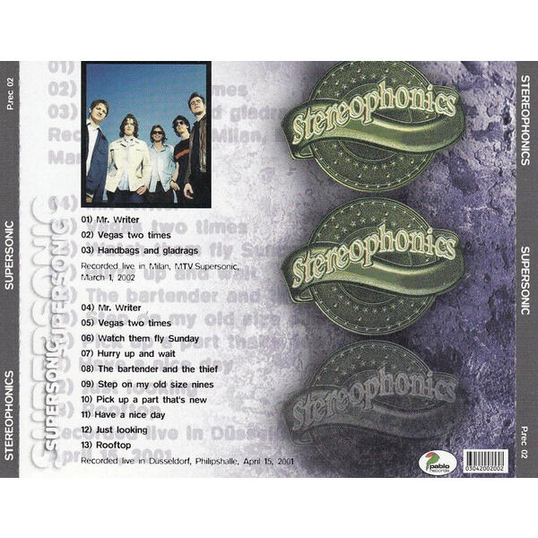 STEREOPHONICS  -  supersonic 