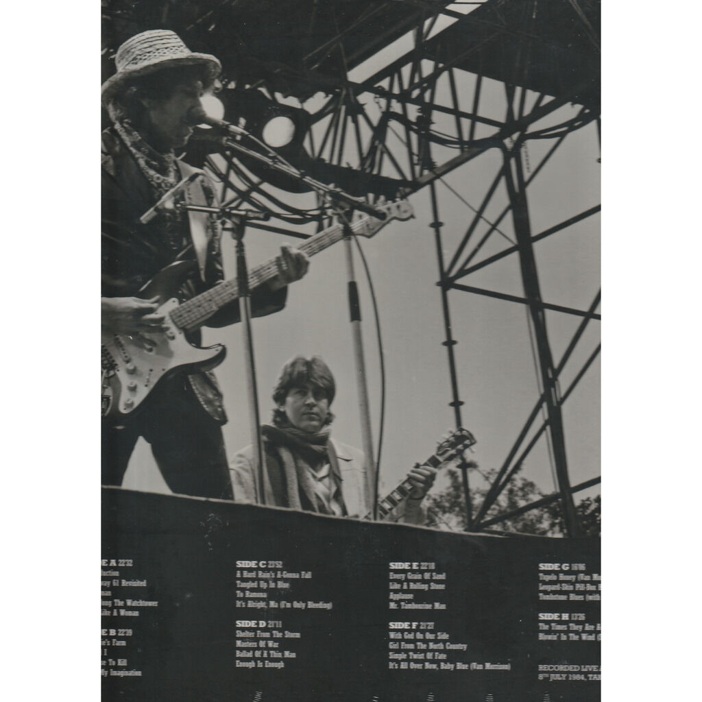  bob dylan mick taylor bono carlos santana van morrison  -  slane castle 1984 