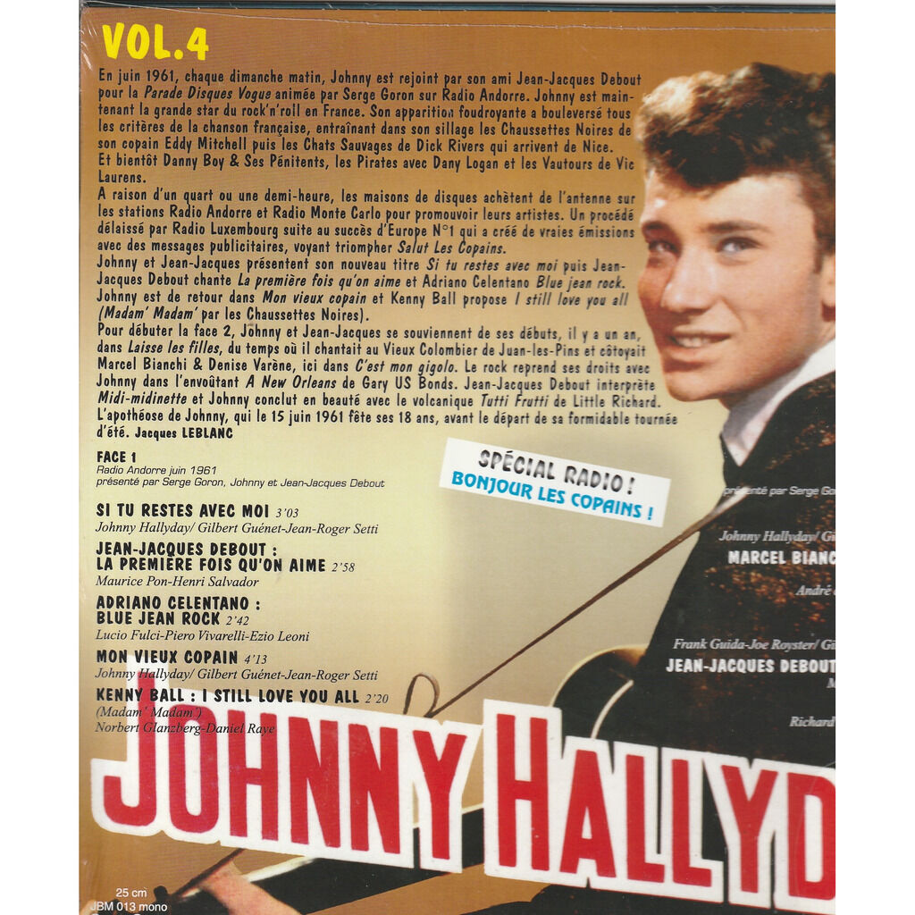  johnny hallyday  -  bonjour les copains vol 4 