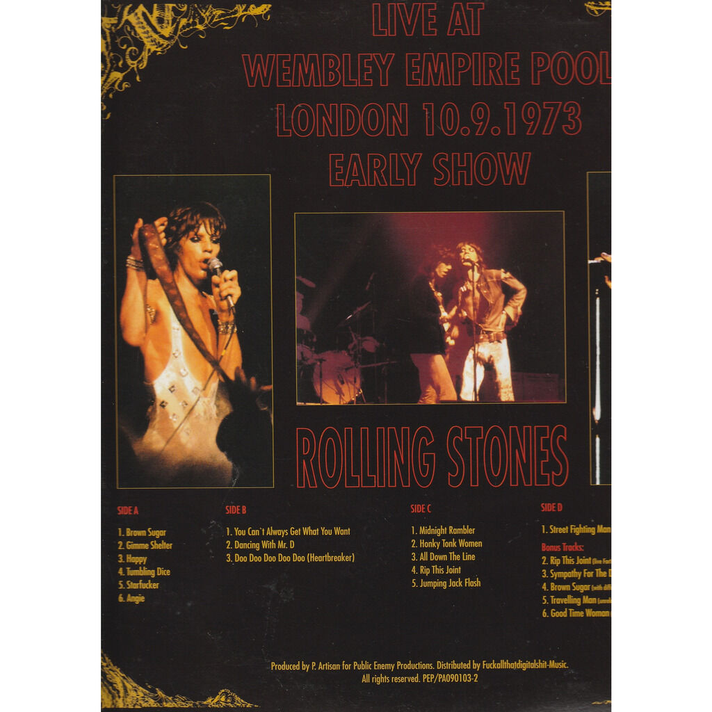  the rolling stones  -  dancing with mr. j. london 1973 