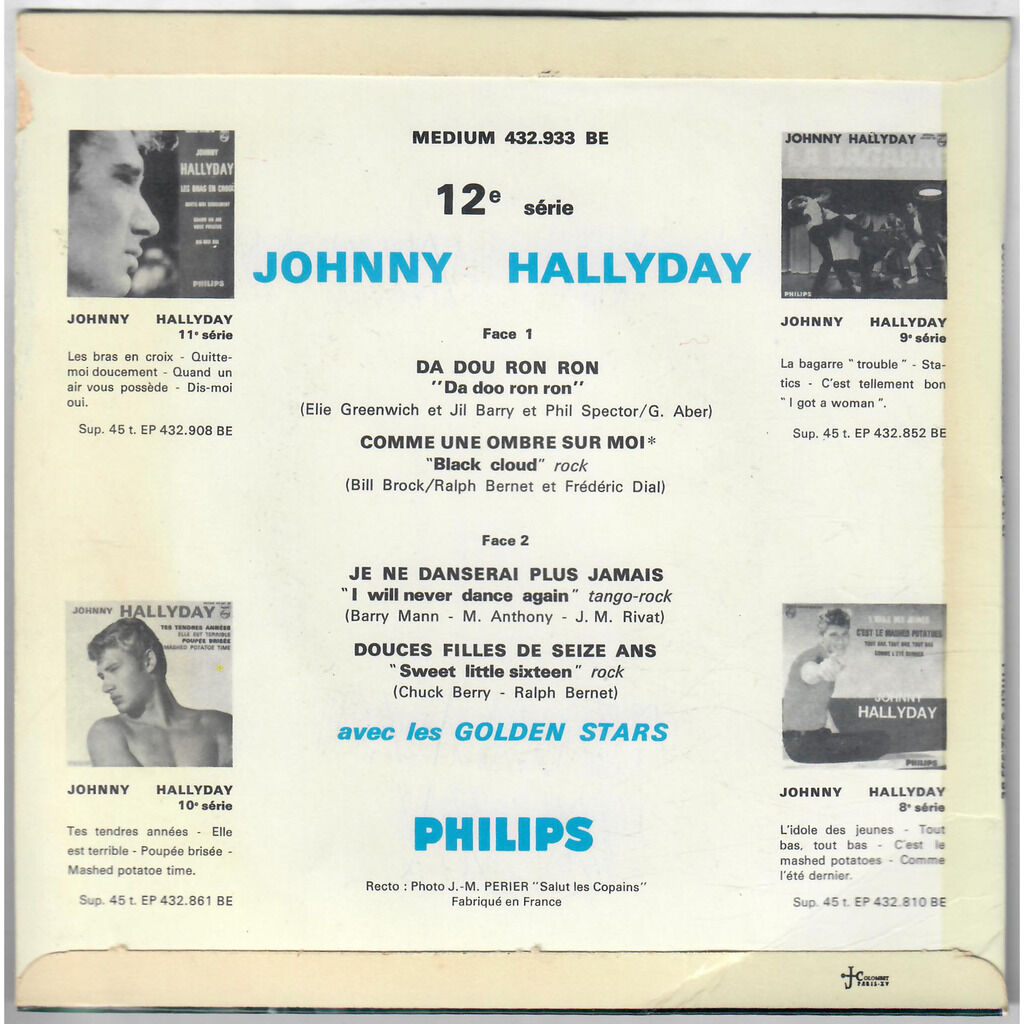  Johnny Hallyday  -  da dou ron ron 