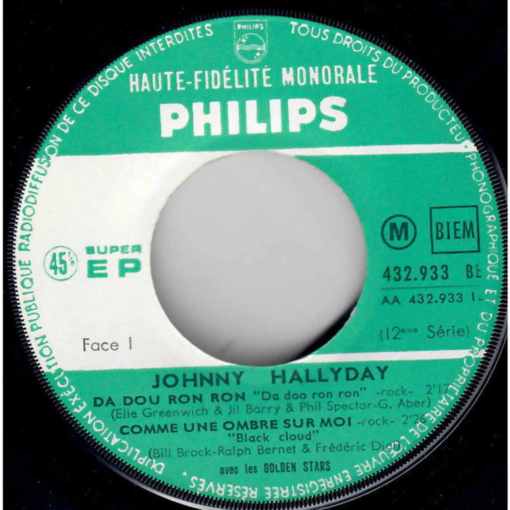  Johnny Hallyday  -  da dou ron ron 