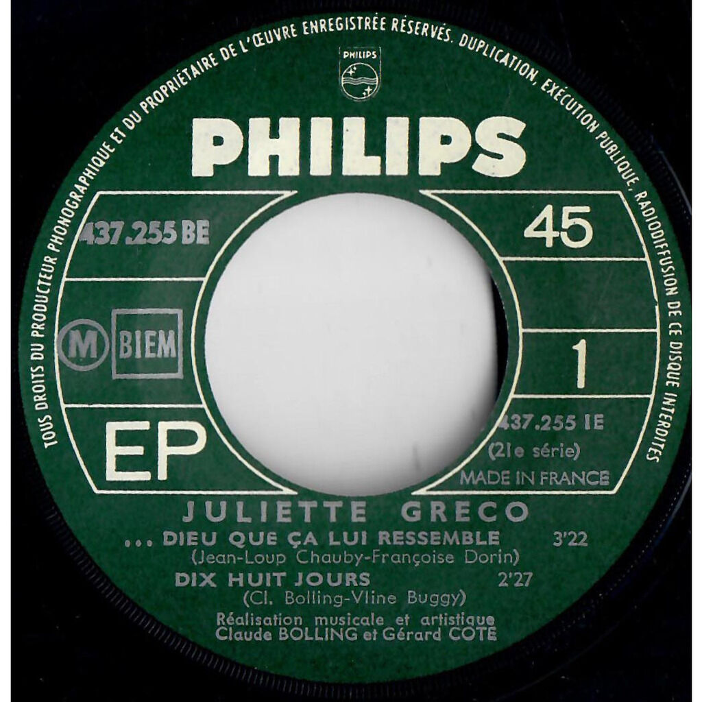  Juliette Gréco  -  21e série 