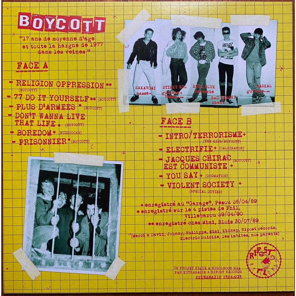  Boycott (6)  -  prisonnier de ton identité (1989-1990) 