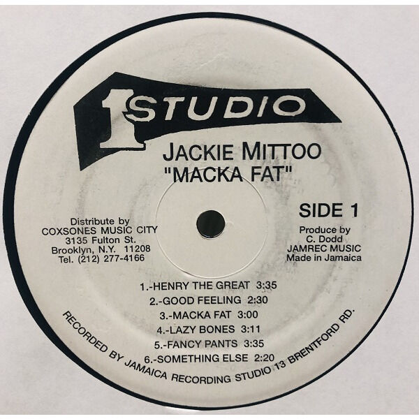  Jackie Mittoo  -  macka fat 