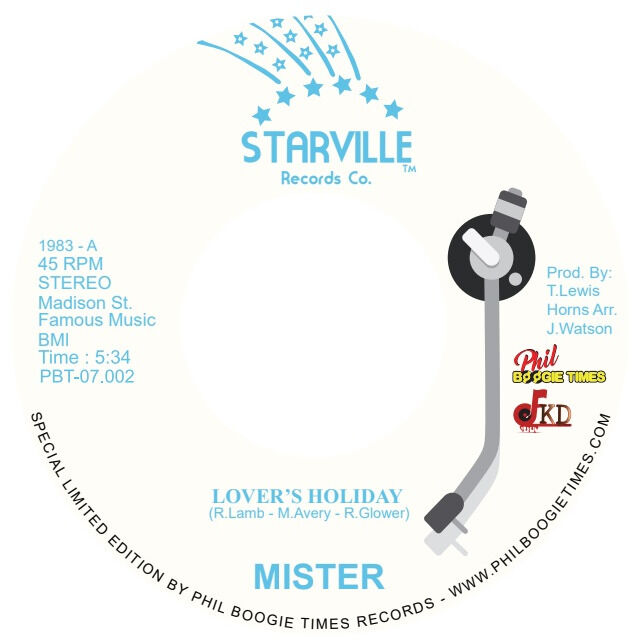  MISTER  -  lover's holiday / i wanna thank you 