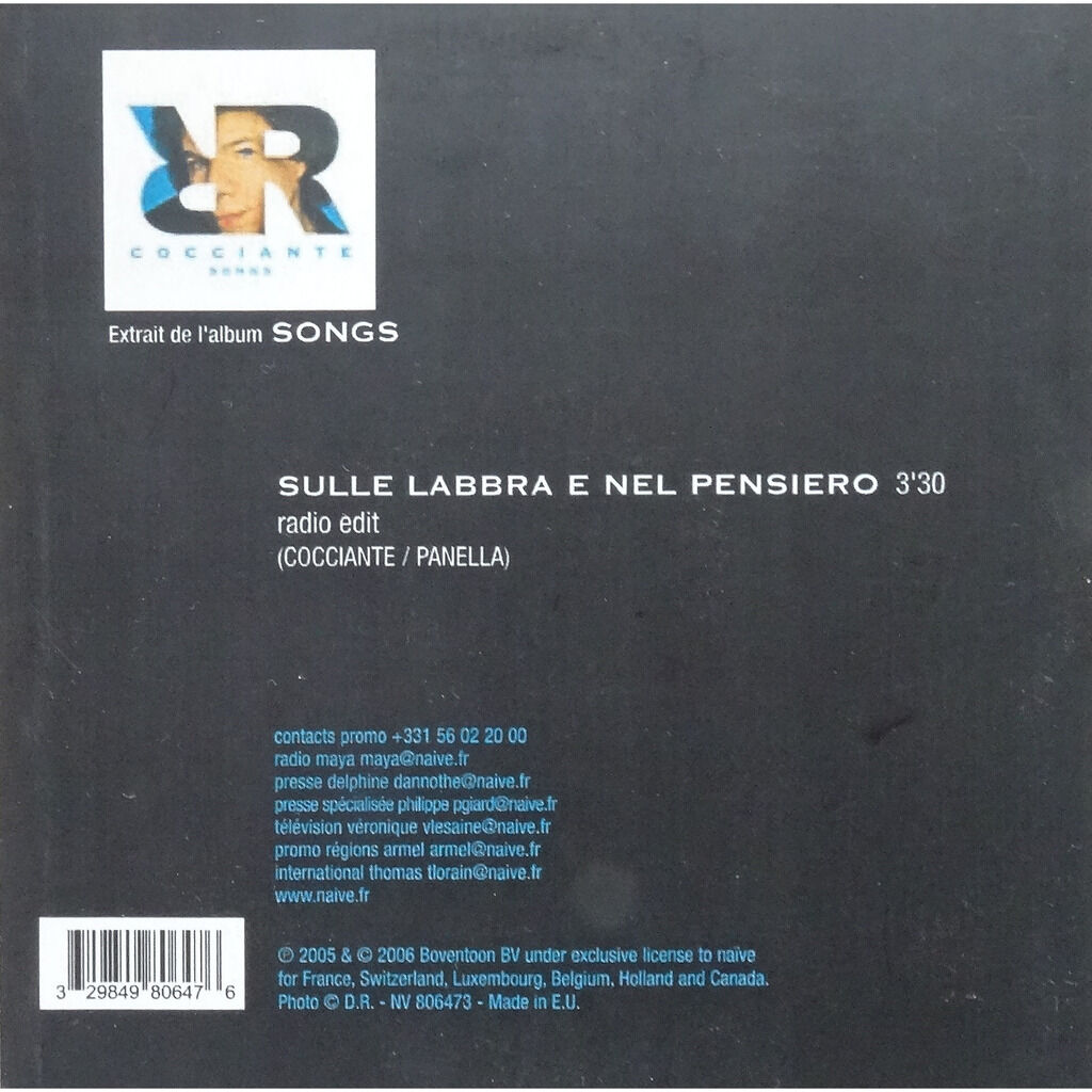  RICHARD COCCIANTE  -  sulle labbra e nel pensiero 