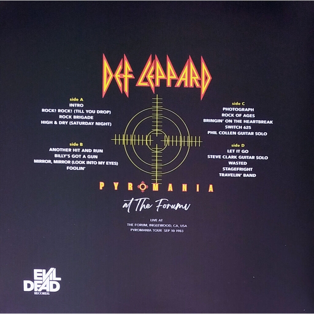  Def Leppard  -  pyromania at the forum -green splatter vinyl 