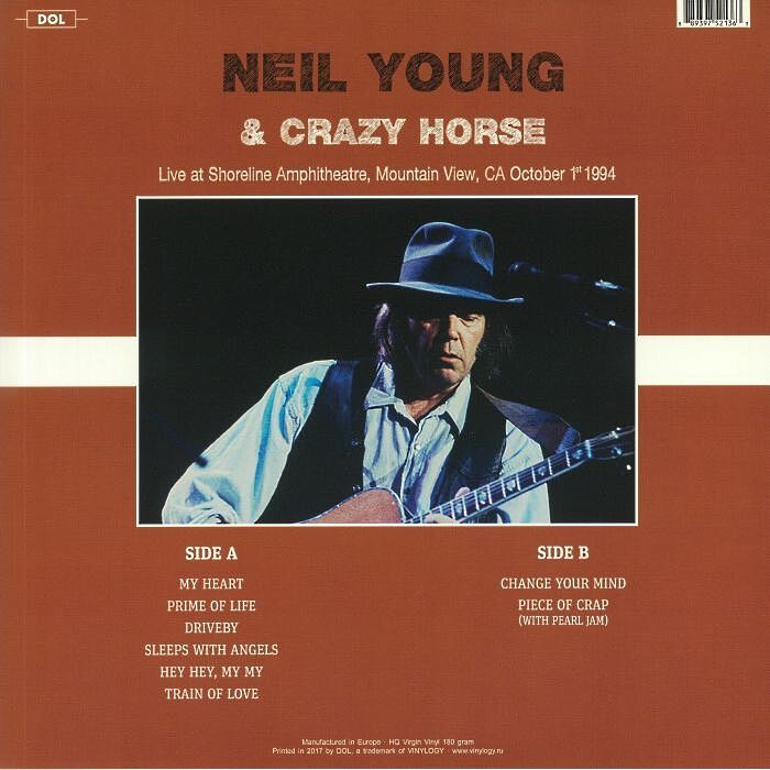  Neil Young & Crazy Horse  -  live at shoreline amphitheatre, mountain view, ca october 1st 1994 