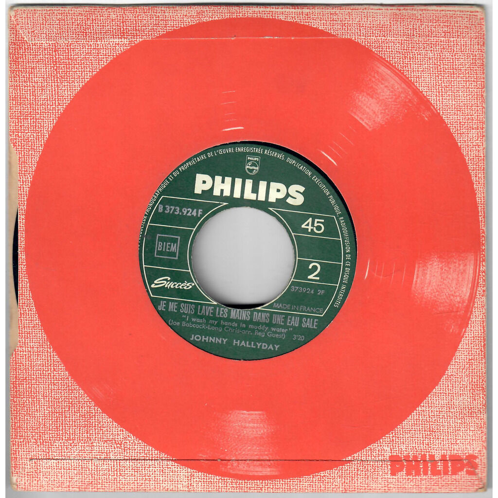  Johnny Hallyday  -  si j'etais un charpentier / je me suis lave les mains dans une eau sale 