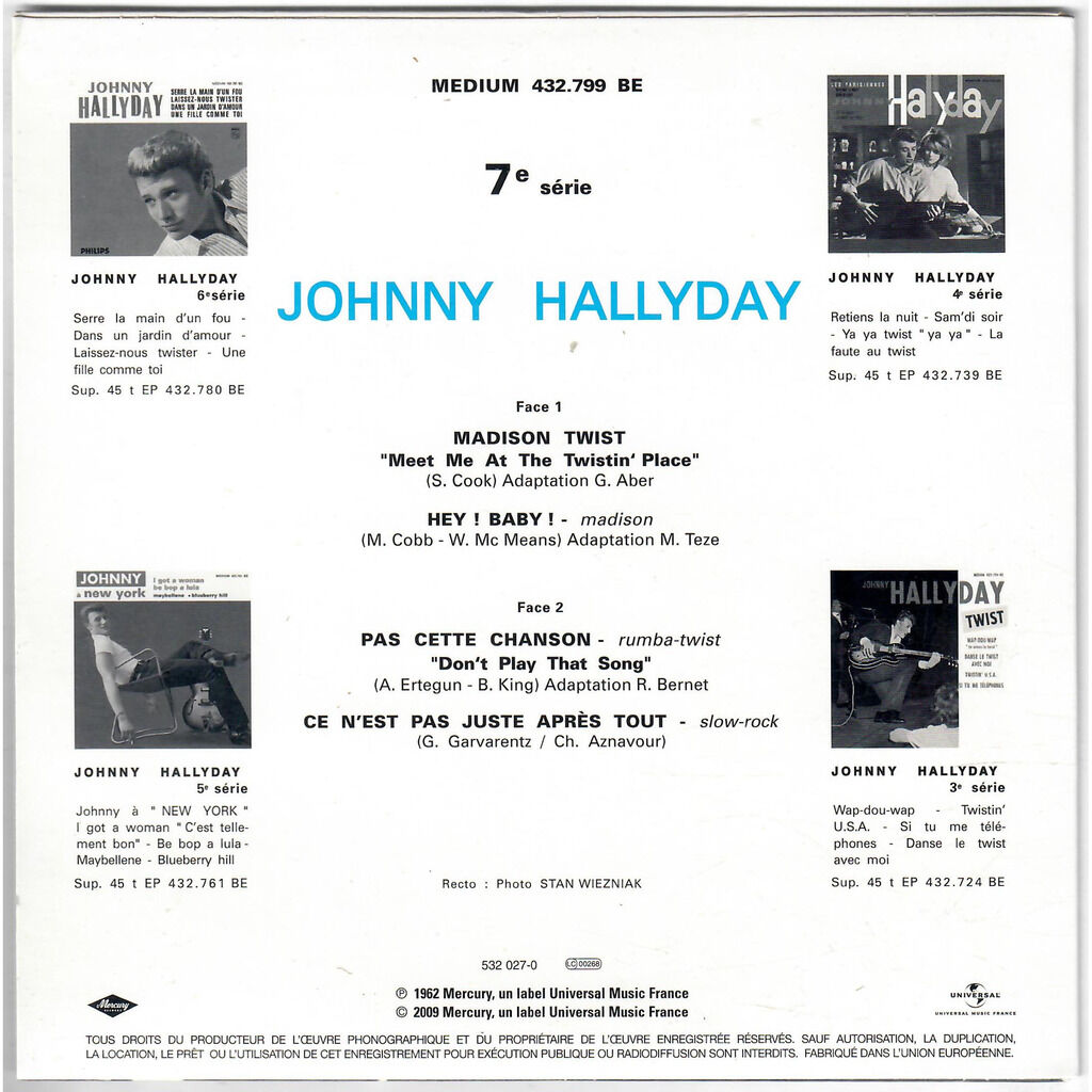  Johnny Hallyday  -  madison twist 