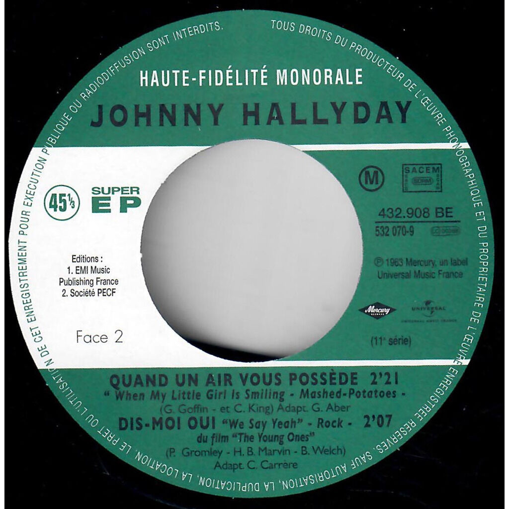  Johnny Hallyday  -  les bras en croix 