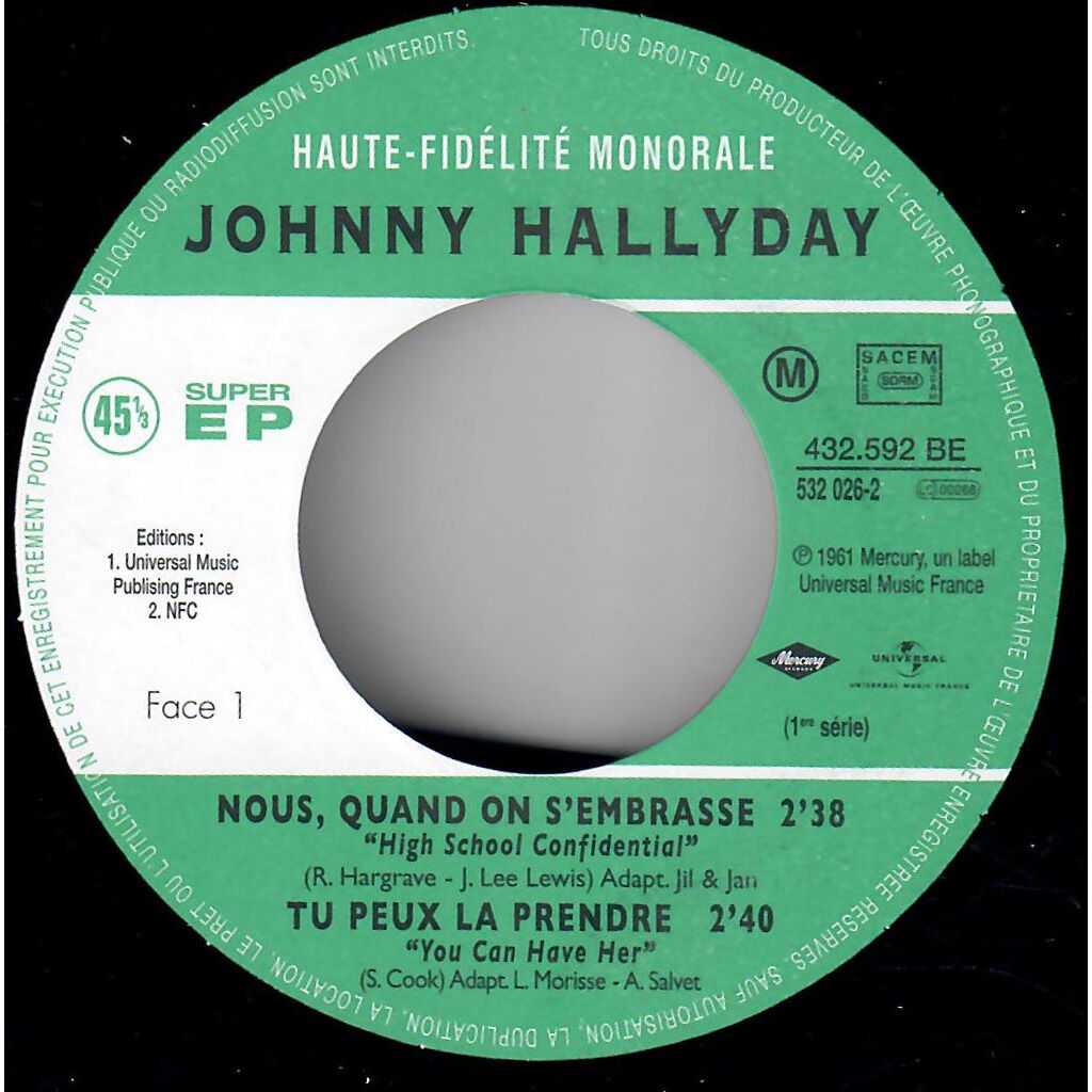  Johnny Hallyday  -  douce violence 