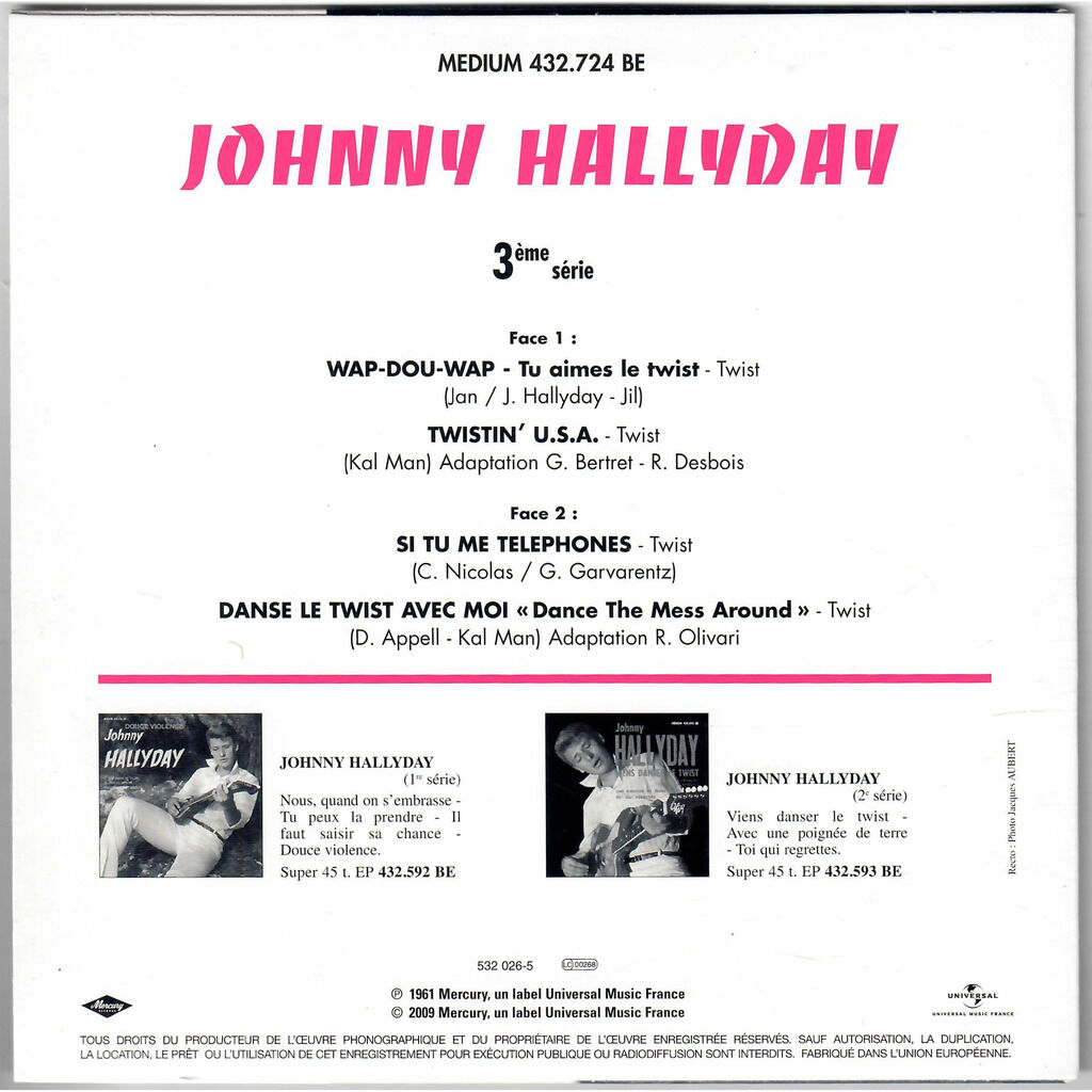  Johnny Hallyday  -  wap-dou-wap ' tu aimes le twist ' 